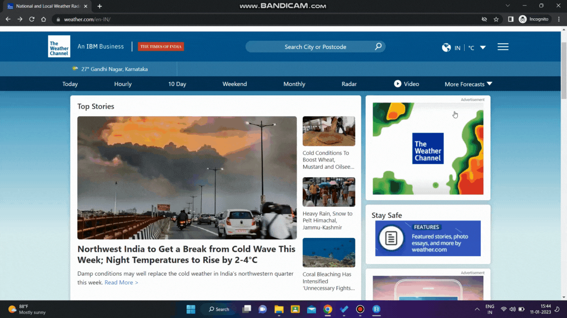 Ví dụ lỗi điều hướng thuộc thành phần navigation